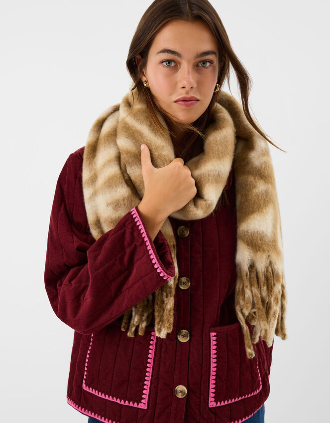 Super Soft Tiger Print Scarf, , large