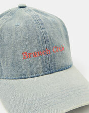 Brunch Club Denim Cap, , large