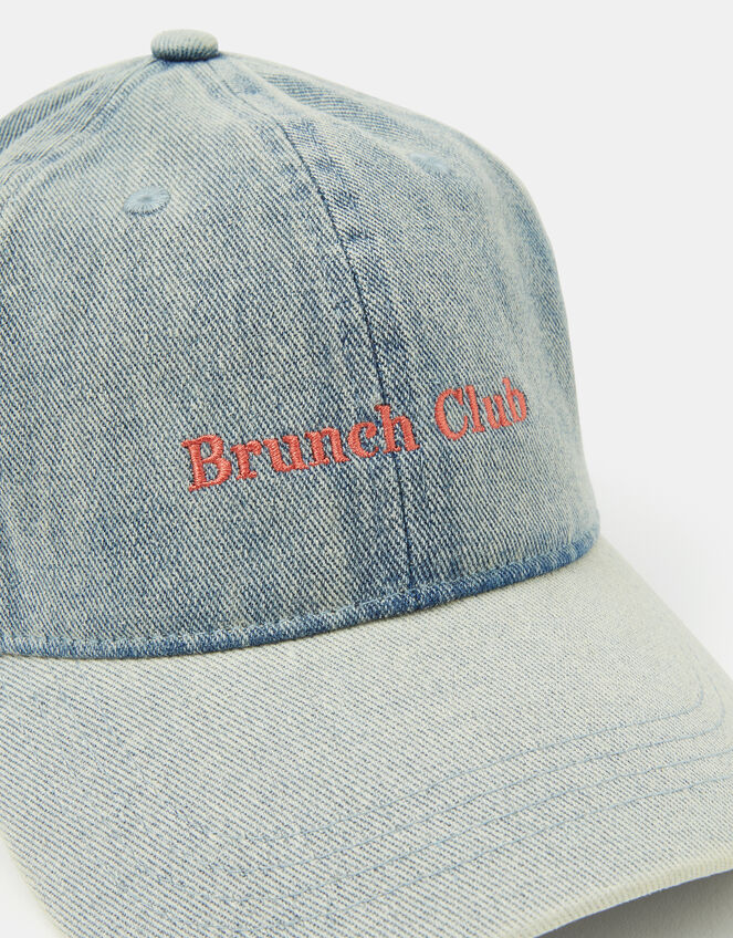 Brunch Club Denim Cap, , large