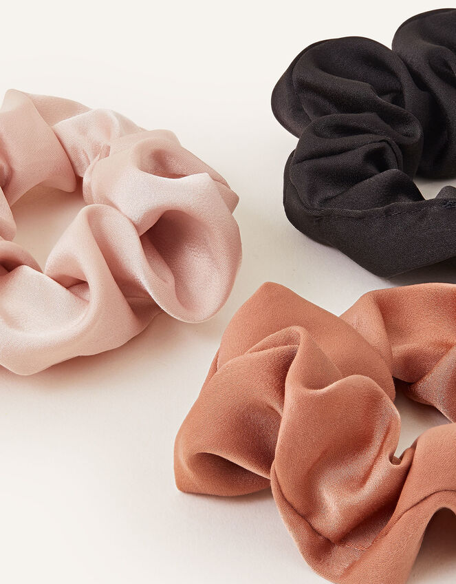 Satin Scrunchie Set of Three, , large