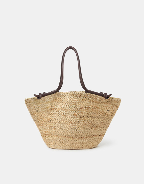Jute Basket Beach Bag, , large