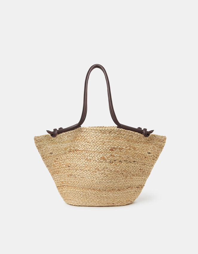 Jute Basket Beach Bag, , large
