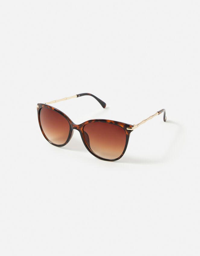 Ferne Bamboo Flat Top Sunglasses, , large