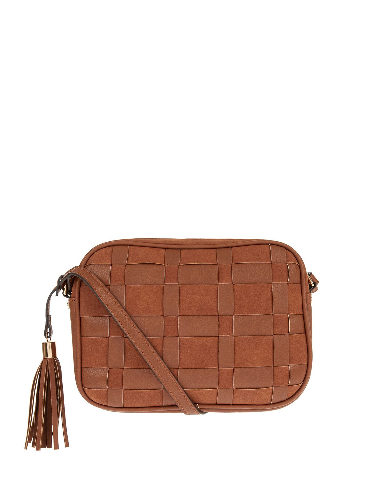 Large Weave Cross-Body Bag | Cross-body
