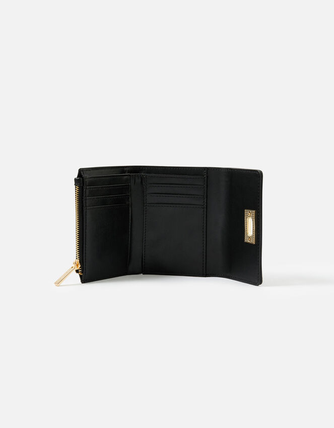 Sandra Tri-fold Purse, Black (BLACK), large