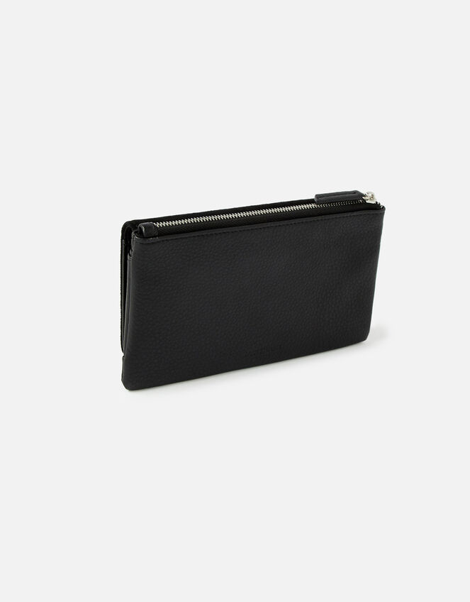 Appleton Suedette Wallet, Black (BLACK), large