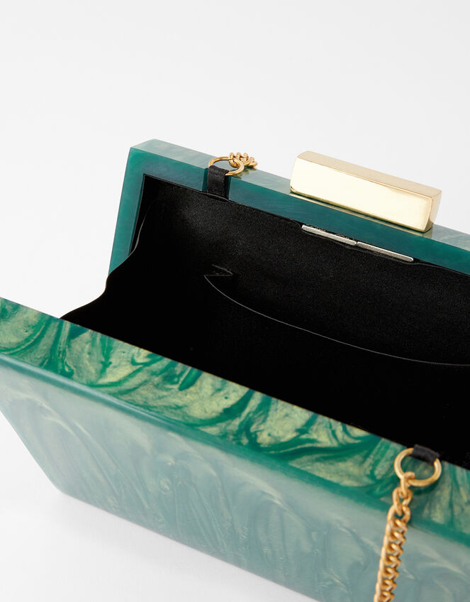 Animal Beaded Hardcase Clutch Bag, , large