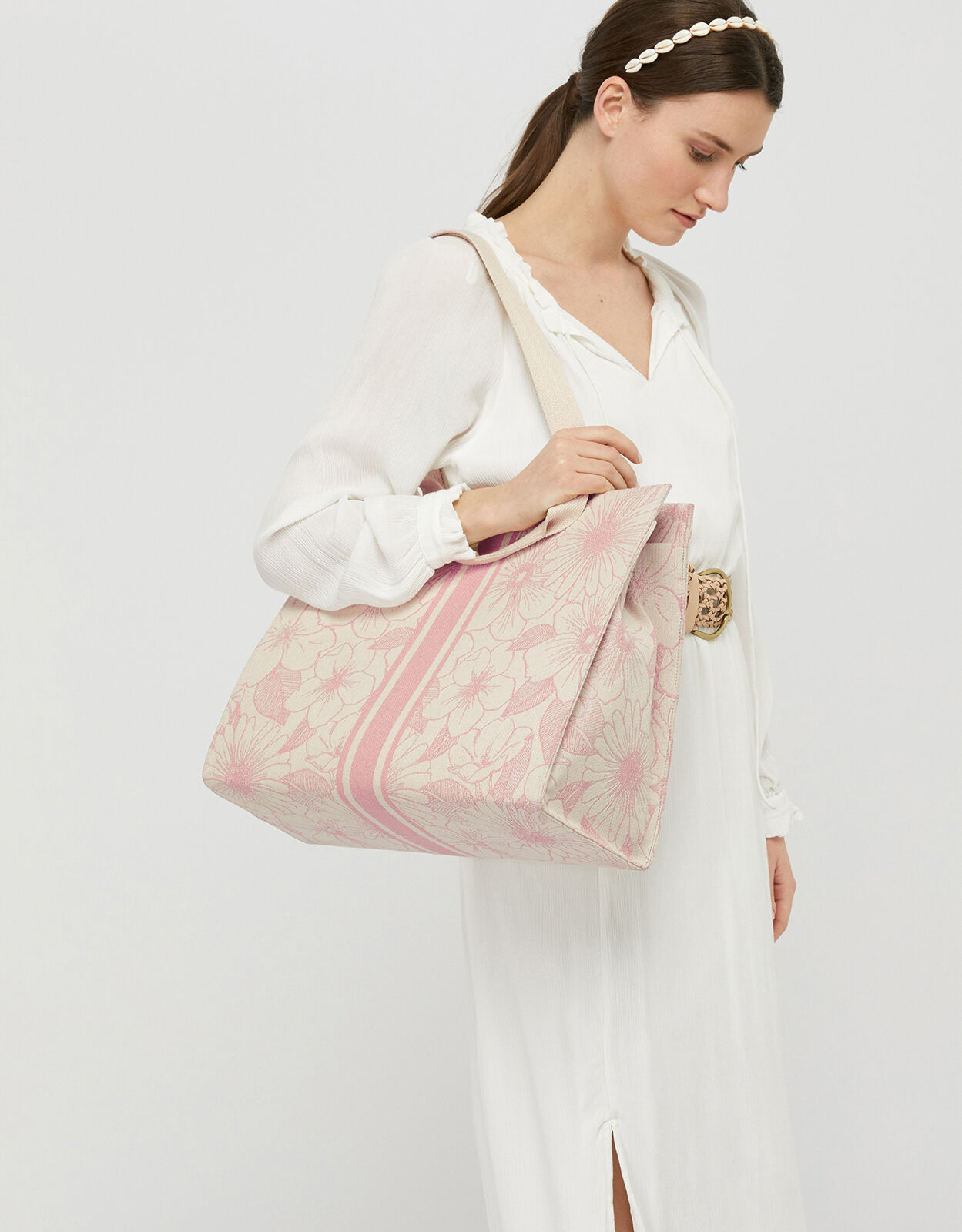 Large structured tote bag online