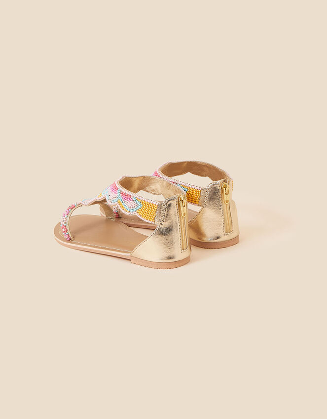 Girls Funshine Beaded Sandals, Multi (BRIGHTS-MULTI), large