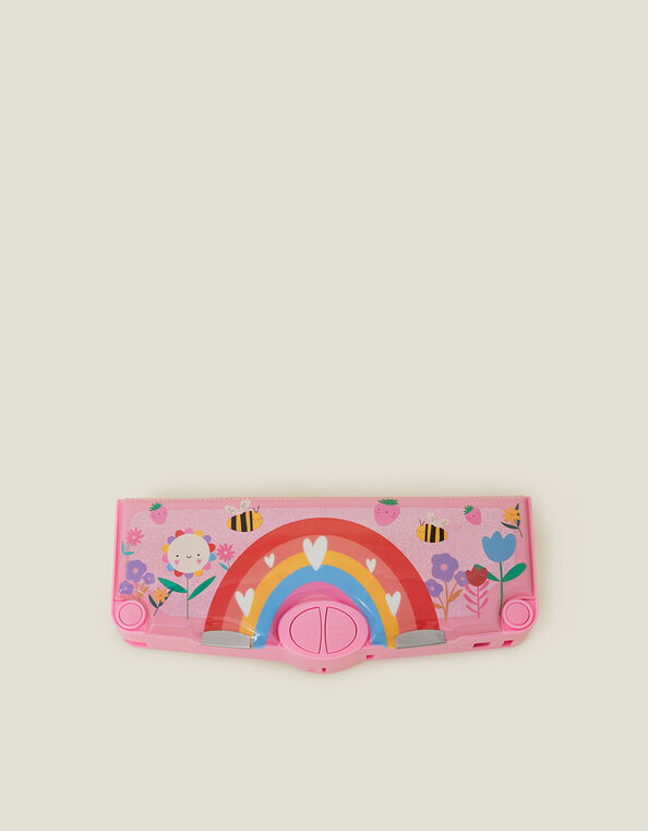 Girls Rainbow Pop-Out Pencil Case, , large
