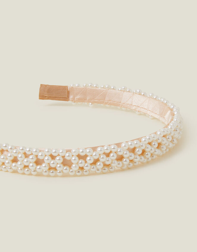 Girls Pearl Headband, , large