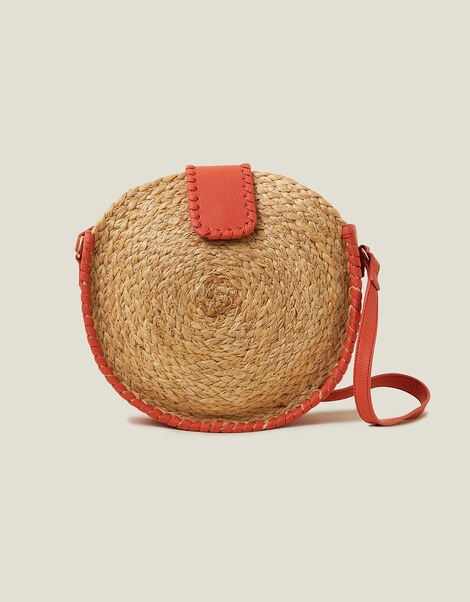 Circle Jute Cross-Body Bag, , large