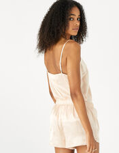 Spot Jacquard Pyjama Set, Nude (NUDE), large