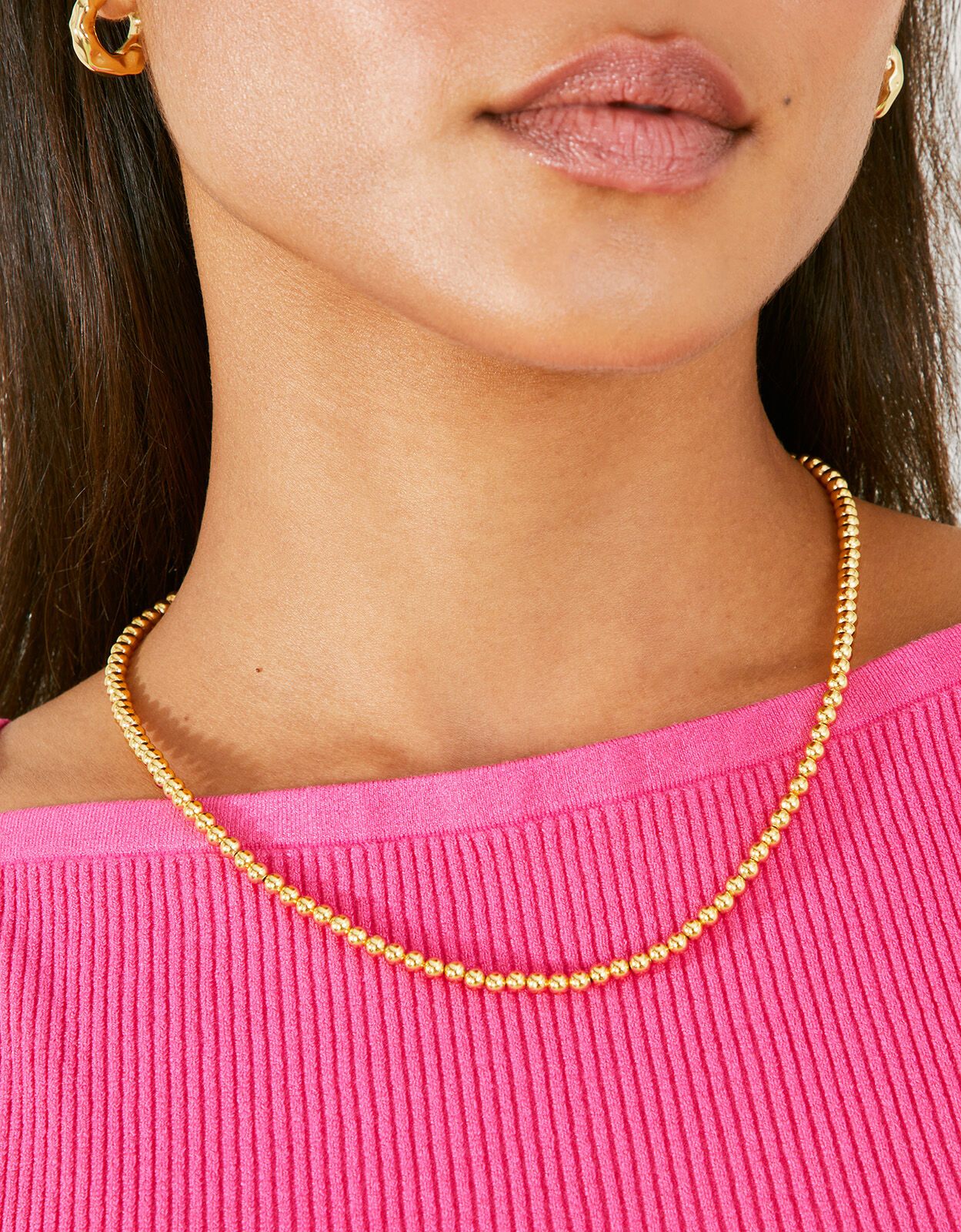 14ct Gold Plated Ball Chain Necklace