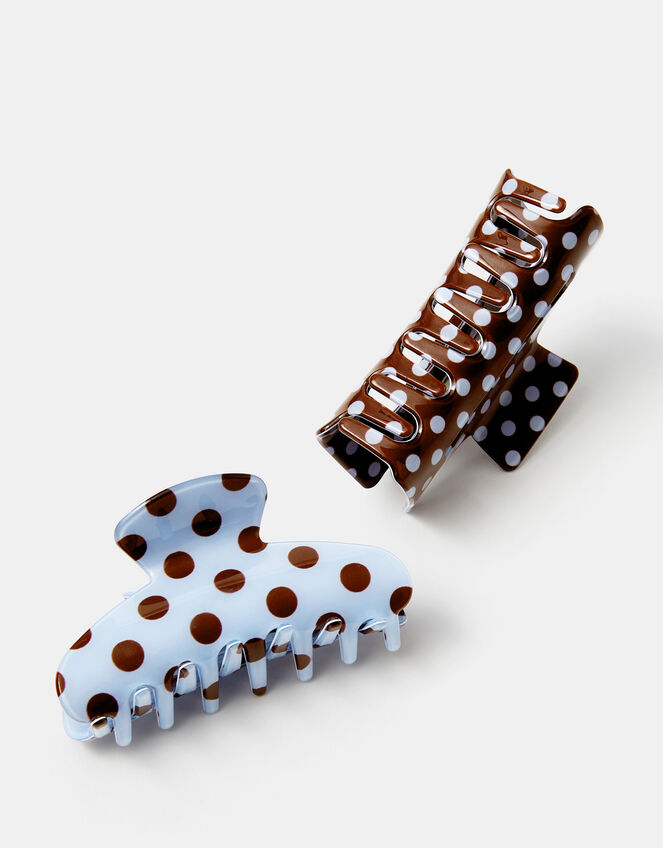 2-Pack Polka Dot Claw Clips, , large