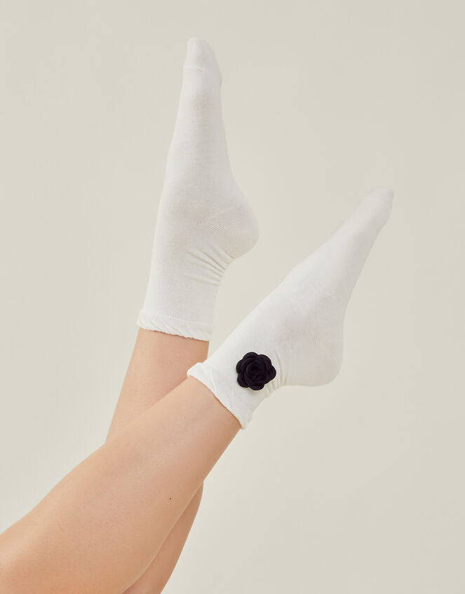 Corsage Flower Socks, , large