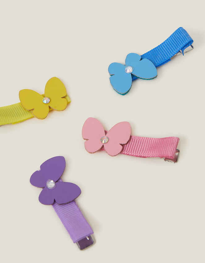 4-Pack Girls Butterfly Salon Clips, , large