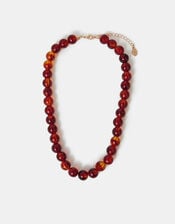 Chunky Beaded Resin Necklace, , large
