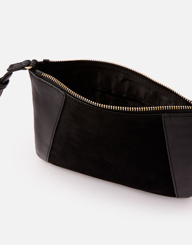 Sophie Leather Cross Body, Black (BLACK), large