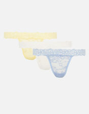 Lace Thong Multipack, Multi (ASSORTED), large