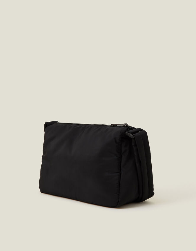 Floral Quilted Camera Bag, Black (BLACK), large