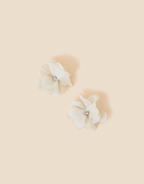 Kids Corsage Gem Hair Clips Set of Two, , large