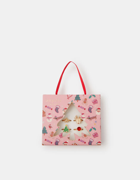 4-Pack Girls Christmas Rings, , large