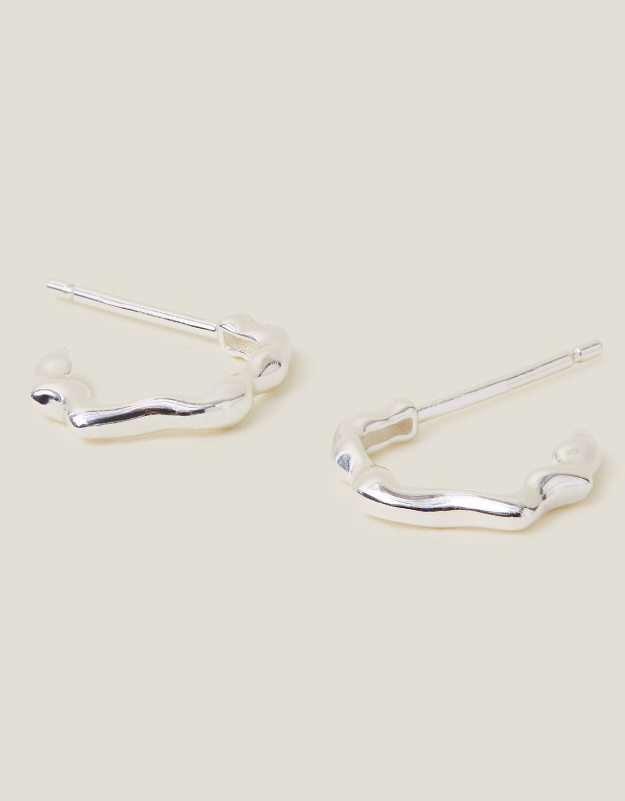 Silver hoop earrings accessorize hotsell