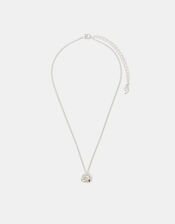 Knot Pendant Necklace, Silver (SILVER), large