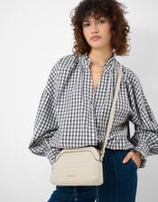 Quilted Crossbody Bag, Cream (CREAM), large