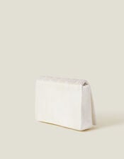 Bridal Pearl Heart Clutch Bag, , large