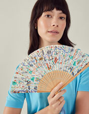 London Print Foldable Fan, , large