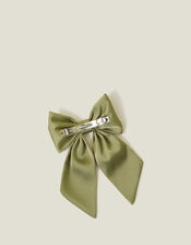 Satin Bow Hair Clip, , large
