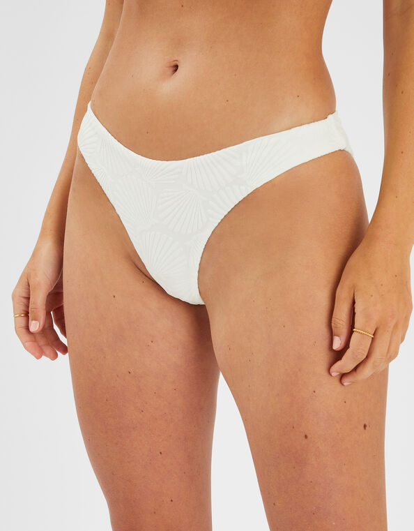 Seashell Bikini Bottoms, White (WHITE), large