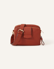 Functional Cross-Body Bag, Orange (RUST), large