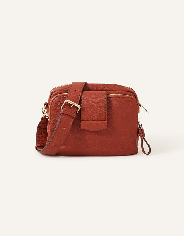Functional Cross-Body Bag, Orange (RUST), large