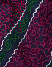 Embroidered Scarf, , large