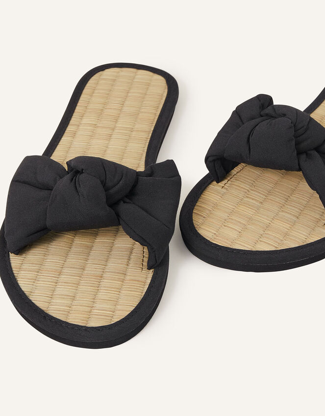 Knot Seagrass Sliders, Black (BLACK), large