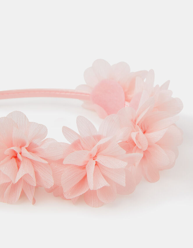 Girls Flower Crown Headband, , large