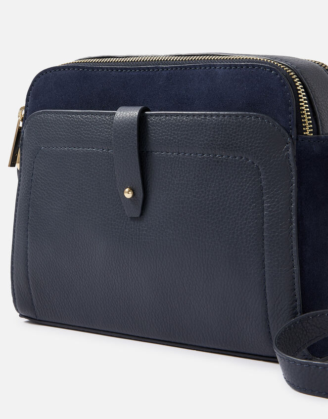 Sarah Zip Leather Cross-Body Bag, , large