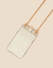 Chain Phone Bag, Cream (CREAM), large