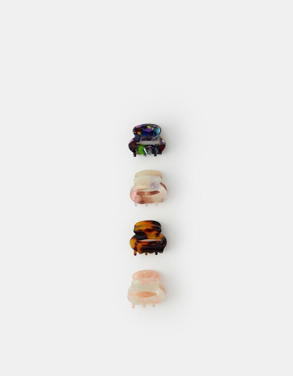 Mini Oval Resin Claw Clips 4 Pack, , large