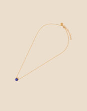 Gold-Plated Birthstone Facet Gem Pendant Necklace, Multi (BRIGHTS-MULTI), large