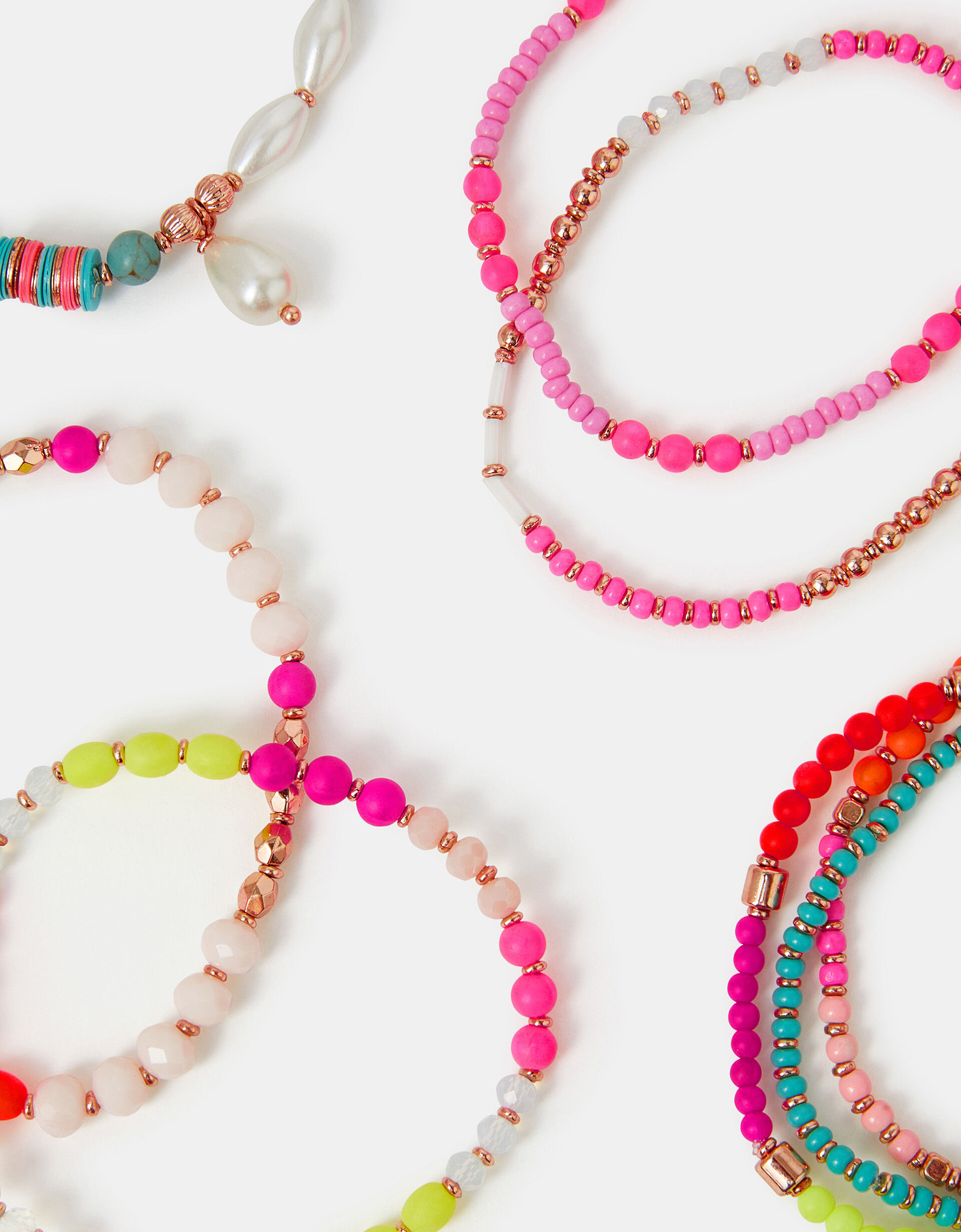Nova Two Tone Stretch Bead Bracelet