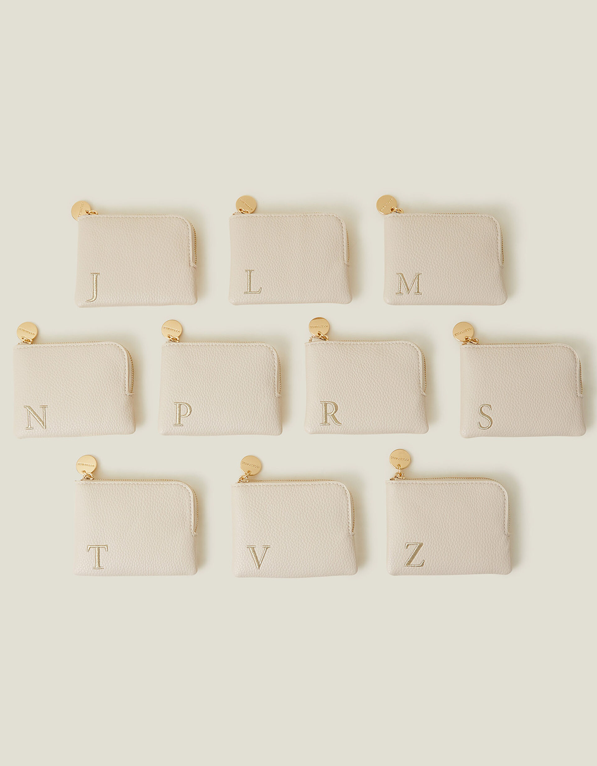 Initial Coin Purse Cream Shop All Accessorize UK