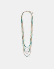 Layered Beaded Necklace, , large