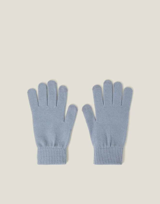 Super-Stretchy Touchscreen Gloves, Blue (BLUE), large