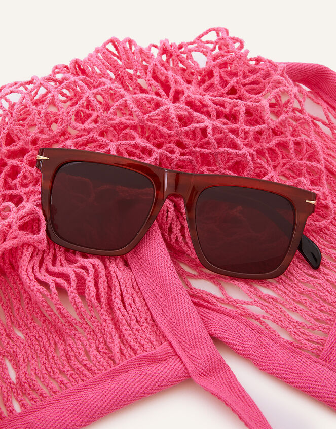 Contrast Arm Flat Top Sunglasses | Sunglasses | Accessorize Global