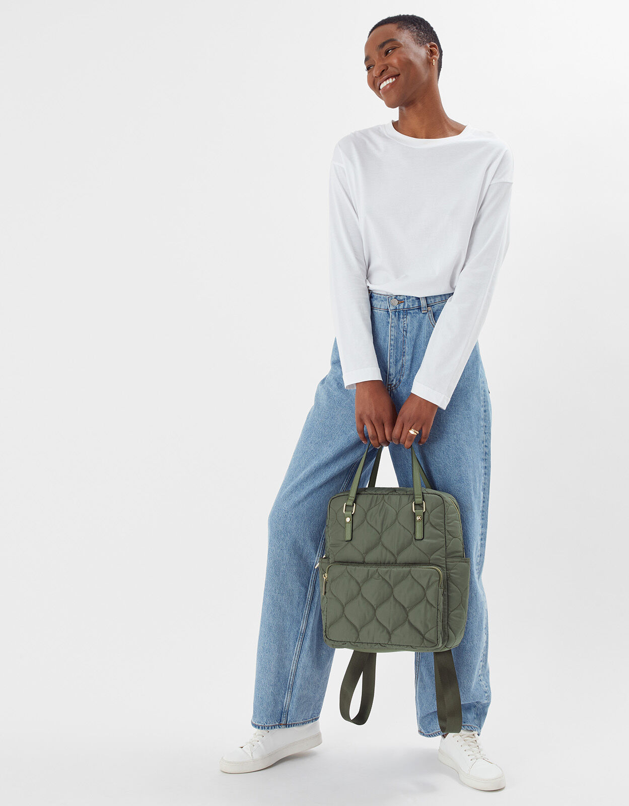 Accessorize quilted backpack 2025