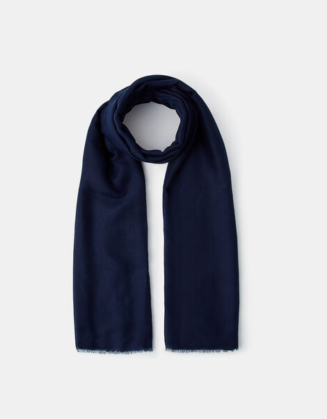 Lightweight Scarf, Blue (NAVY), large